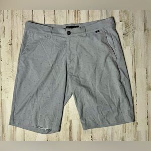 Travis Mathew Shorts Mens 34 Gray Micro Performance Golf Chino